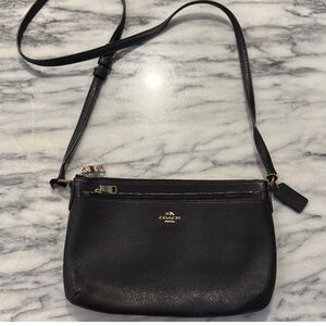 Coach Black Crossbody Leather Bag
